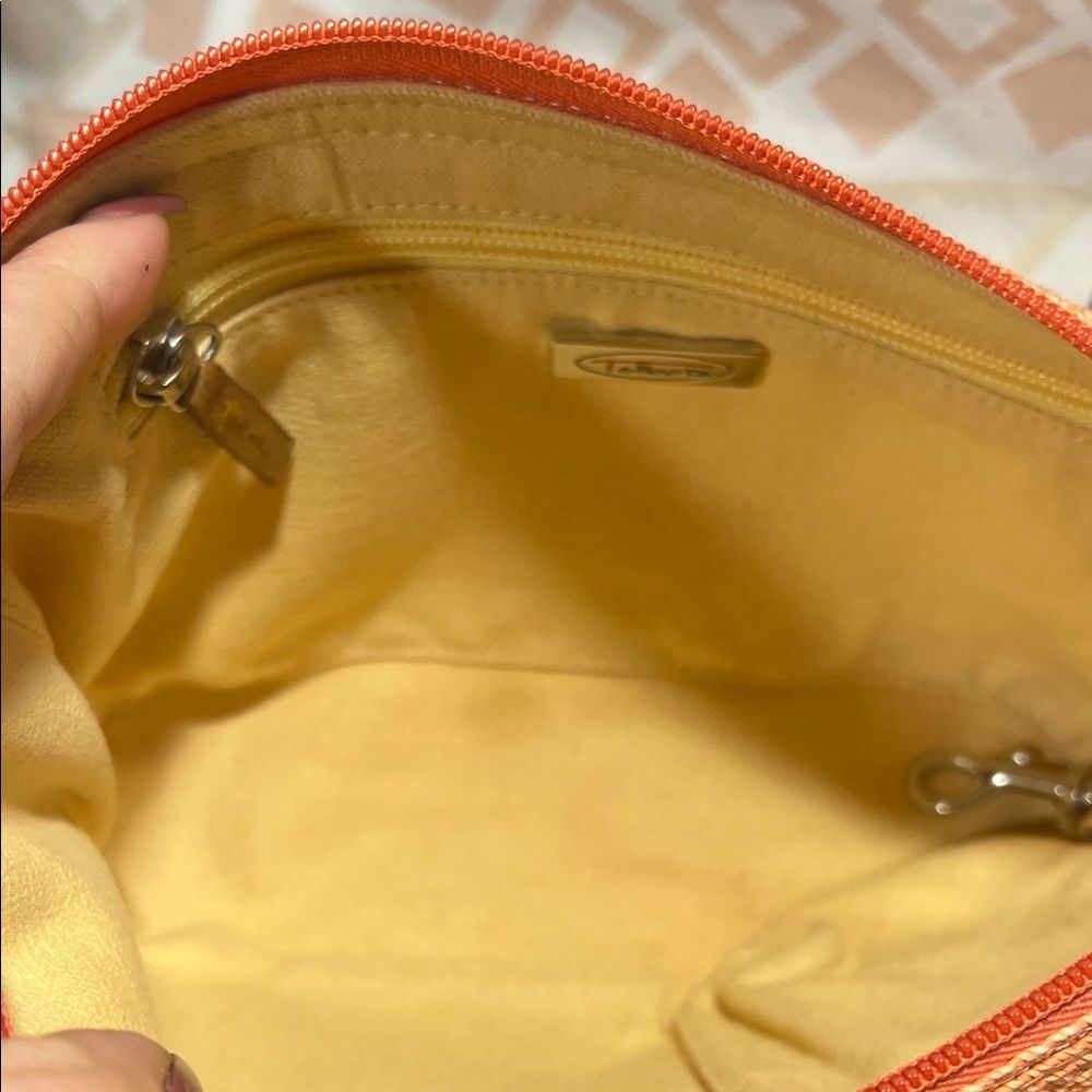 Talbots Small Woven Coral Shoulder Bag RN#29219 - Picture 10 of 15